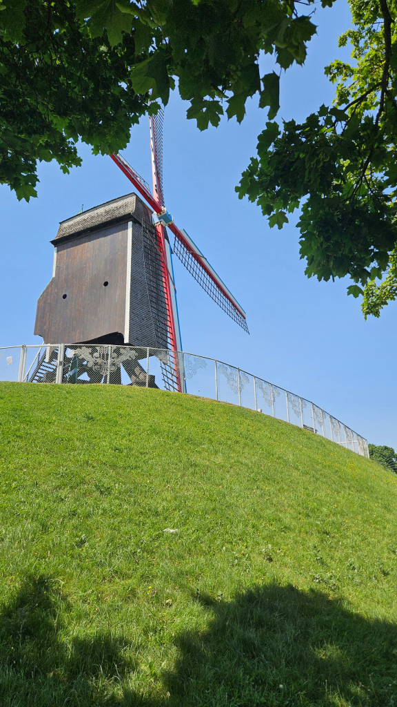 Знаменитая ветряная мельница Синт-Янсхёйсмюлен (Sint-Janshuismolen). Она была построена