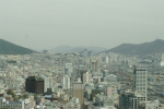 This is also a picture of Busan from the observation tower, but to the side,